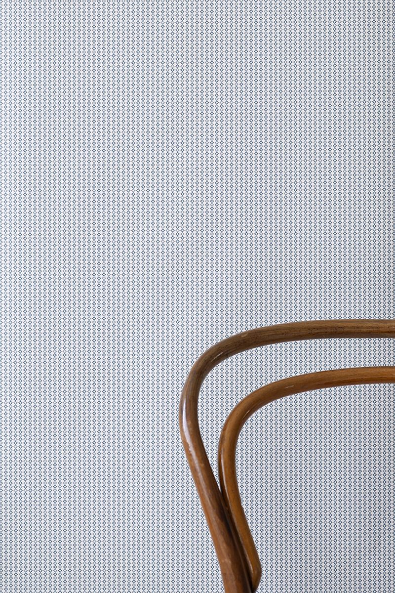 ÅL check Wallpaper- Dusty Blue